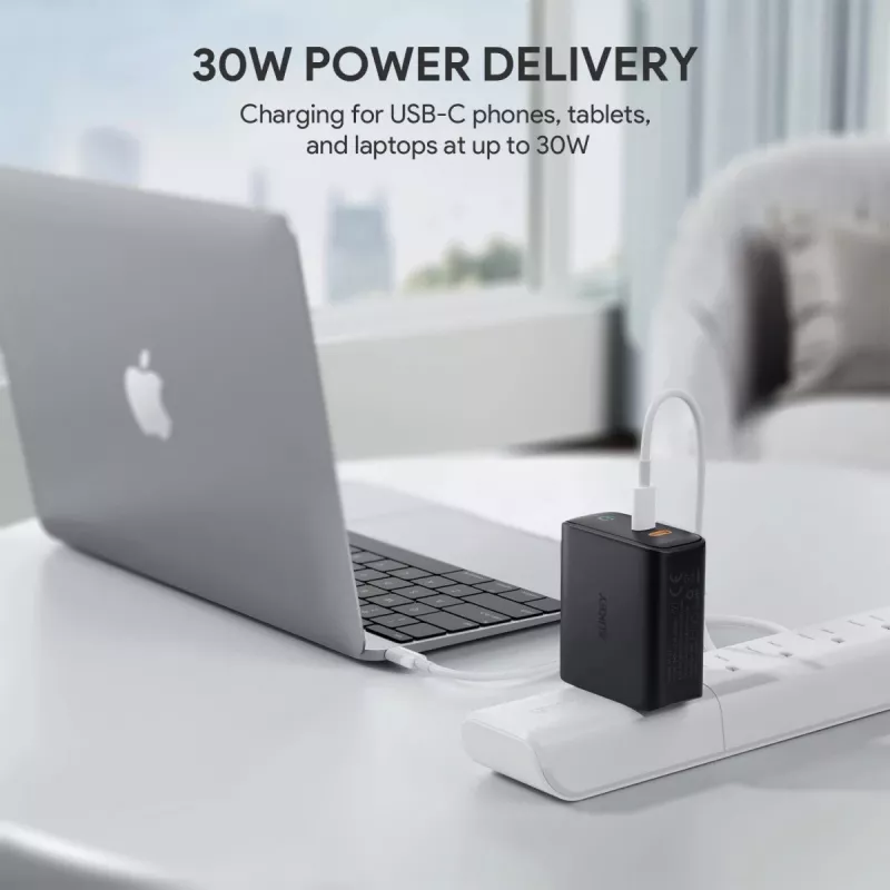 AUKEY PA-D2 carregador para dispositivos móveis 36W preto interior