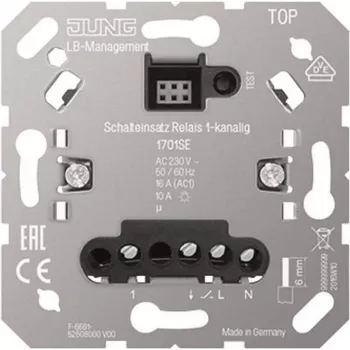 Interruptor de luz Jung 1701SE, caixa de plástico, 230 V, 50–60 Hz