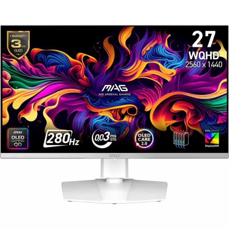 Monitor MSI MAG 272QPWDE X28 26,5 polegadas QHD QD-OLED Gaming