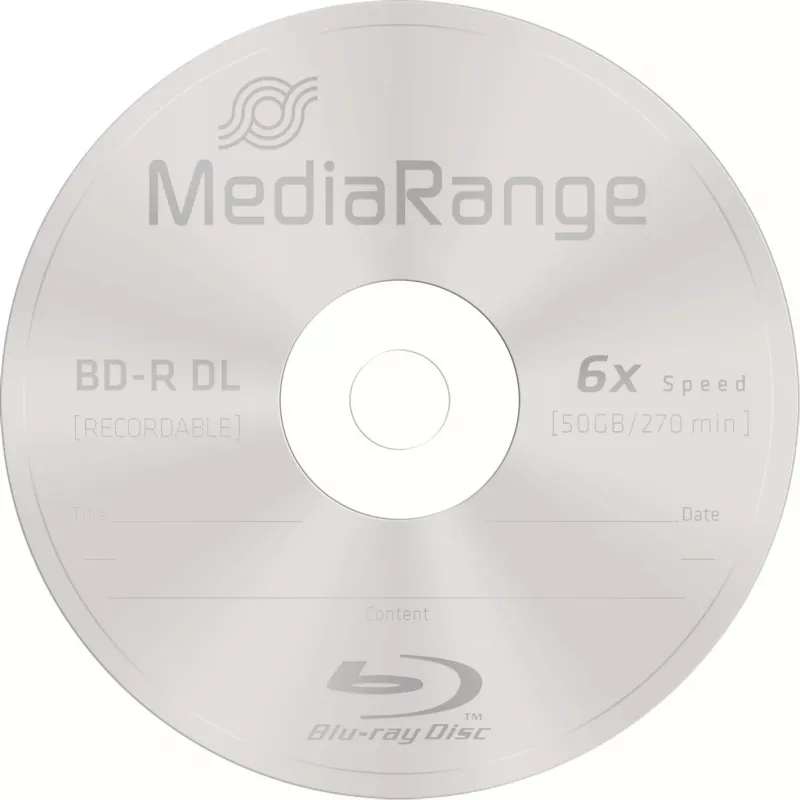 BD-R DL MediaRange MR508 50 GB 25 unid.