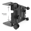 Plataforma com rodas MACLEAN MC-851 — plataforma com rodas, preta, 119×260×128 mm, carga máx. 10 kg