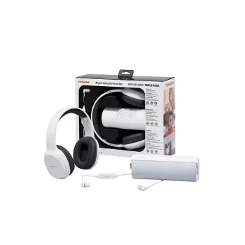 Auscultadores Toshiba Wireless Audio Triple Pack HSP-3P19 Branco