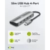 Goobay hub USB slim de 4 portas USB-C macho 10 Gbit/s - -ficha> 4x (76565)