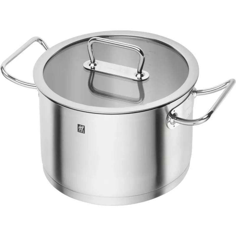Zwilling Pro 65120-005-0 conjunto de tachos e panelas, 5 peças, aço inoxidável, prateado