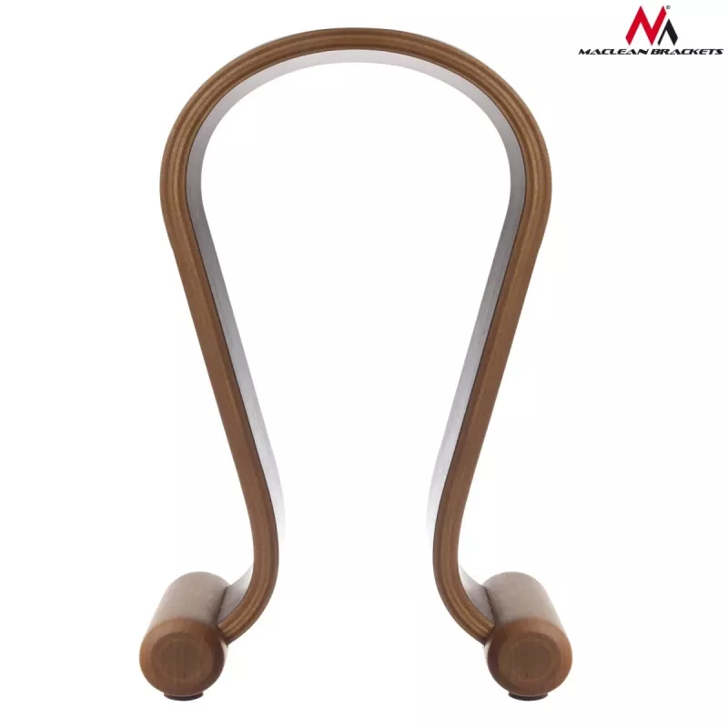 MC-815W, suporte para auscultadores, madeira, 400 g, nogueira