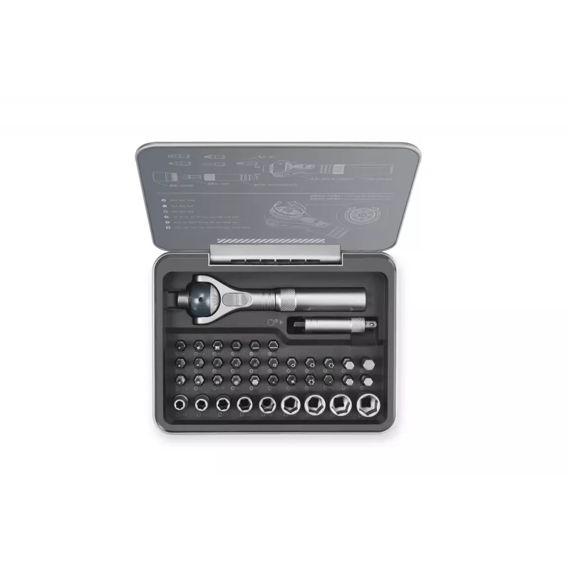 Chave de fendas de roquete articulada MOVA MRSH02 — mecanismo de roquete, cabeça articulada para espaços apertados, para reparação, montagem e manutenção