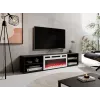 Móvel de TV POLO 180x33x39 preto + lareira branca