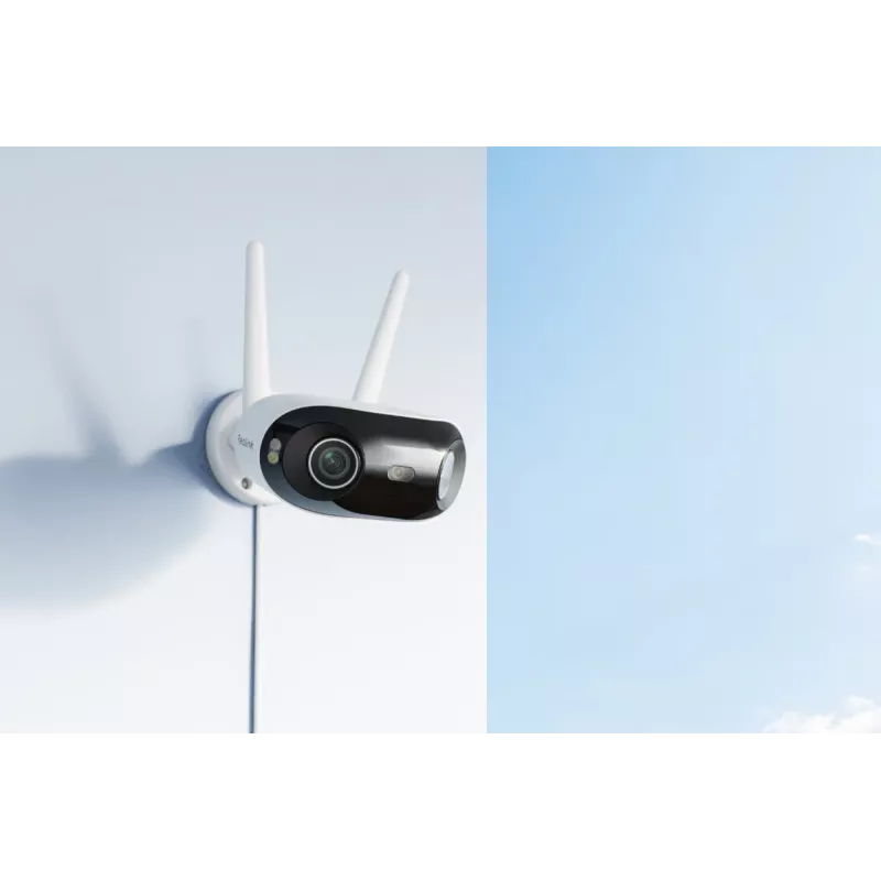 Câmara WiFi Bullet Reolink W740 — 8 MP, objetiva F2,8mm/F1,6, IP67, MicroSD até 512 GB