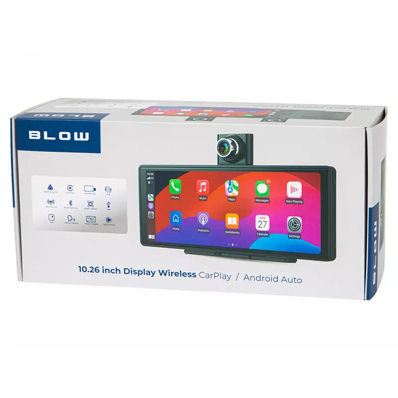 Estação multimédia BLOW Wireless CarPlay5.0 modelo 78-430# – unidade multimédia Apple CarPlay sem fios para automóvel
