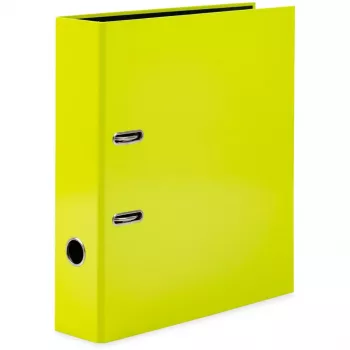 Dossier de anéis HERMA 20063 A4 amarelo anel redondo 70 mm armazenamento