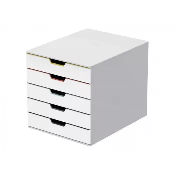 Durable VARICOLOR Mix 5 caixa de arquivo em plástico multicolor branco 762527