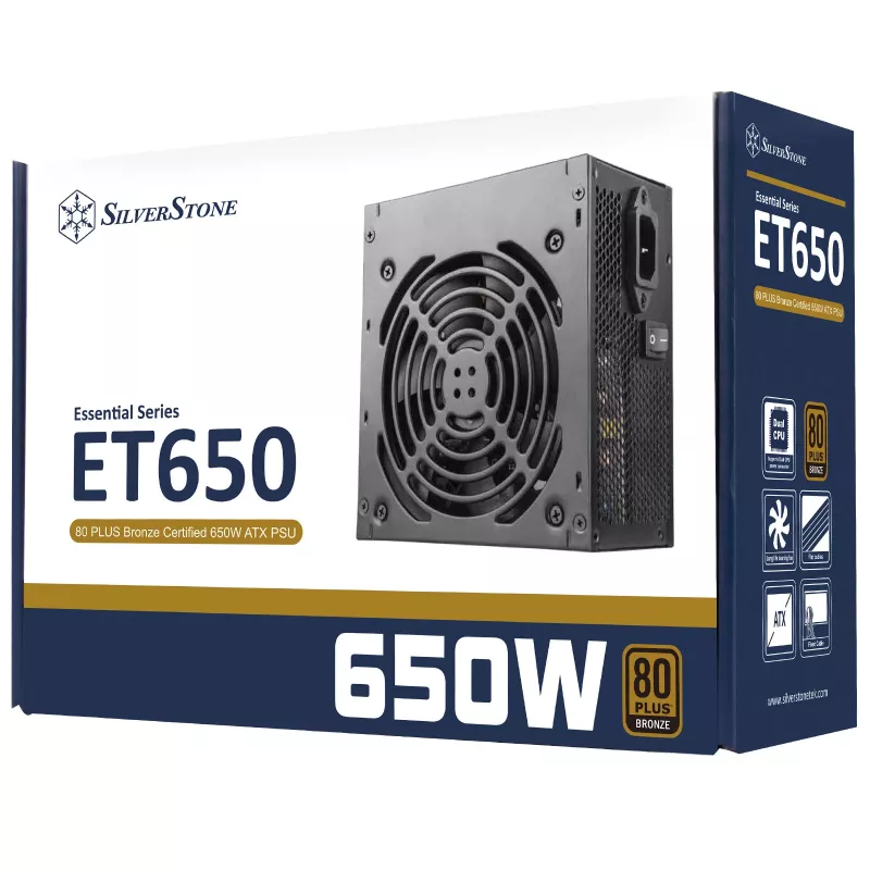 Fonte de alimentação Silverstone SST-ET650-B v1.4 650 W