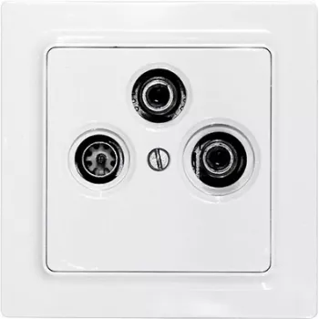 Eltako placa de cobertura TV/RF/SAT para E-Design55 TV55E/3-wg (30055840)