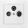 Eltako placa de cobertura TV/RF/SAT para E-Design55 TV55E/3-wg (30055840)