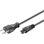 Wentronic Goobay Cabo de alimentação suíço, 1,8 m, preto - ficha suíça (tipo J, SEV 1011) > conector de aparelho C5 (93960)