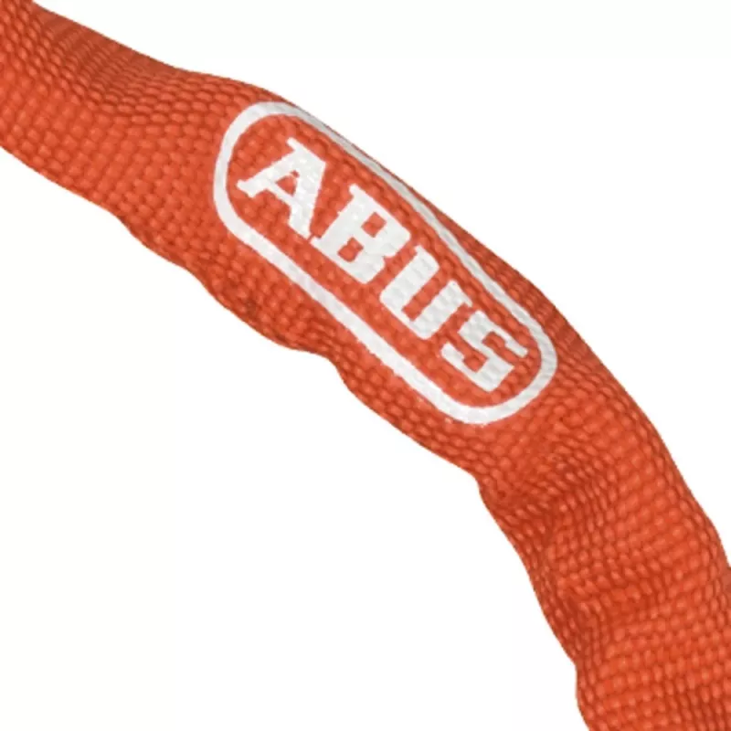 ABUS 1200/110 Web 57657 cadeado de corrente, aço endurecido, combinação de 3 dígitos, 1100 mm, laranja