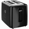 Torradeira elétrica, preta, 220-240V, 50-60Hz, 780-930W, 2 ranhuras, 3 modos, 7 níveis de tostagem