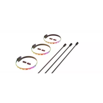Tira LED HYTE LS10 multicolor 12V 0,2A 0,33m 3 unid.