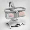 Berço / berço baloiço Lionelo Bella conjunto cinzento betão – cama de bebé com função de baloiço