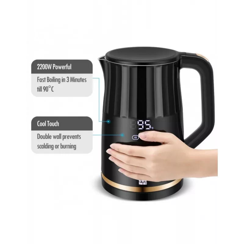 Chaleira elétrica Forme FKG-3017 1,7L 2200W Preto