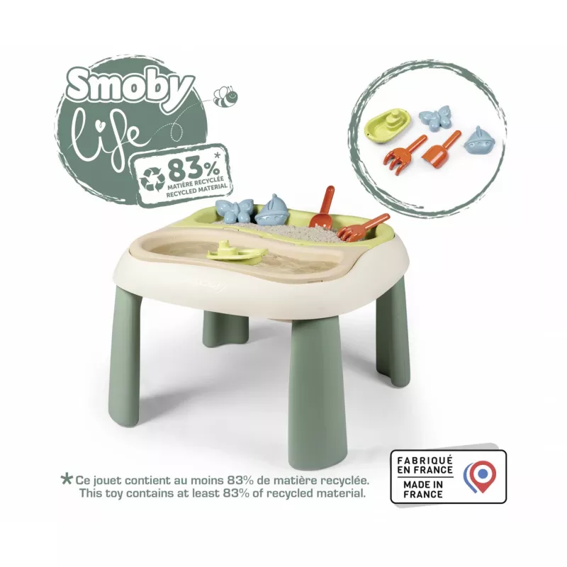 Life mesa de brincar com areia e água, equipamento de brincar de jardim
