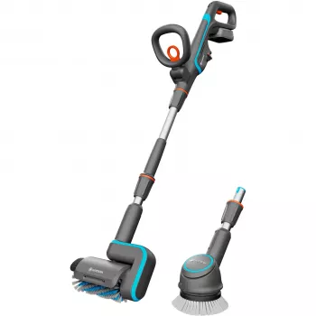 Multilimpador a bateria AquaBrush Universal 18V P4A, Limpador de pavimentos duros Cinzento/Turquesa, Bateria Li-Ion 2,5Ah P4A, POWER FOR ALL ALLIANCE