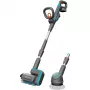 Multilimpador a bateria AquaBrush Universal 18V P4A, Limpador de pavimentos duros Cinzento/Turquesa, Bateria Li-Ion 2,5Ah P4A, POWER FOR ALL ALLIANCE