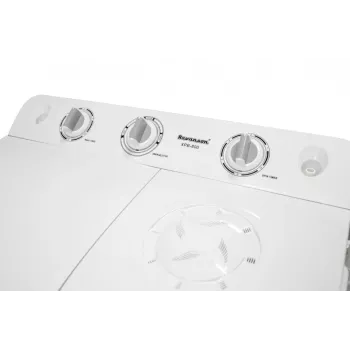 Máquina de lavar semiautomática Ravanson XPB-800 — capacidade de 7,5 kg, 1400 rpm, carga superior, branca