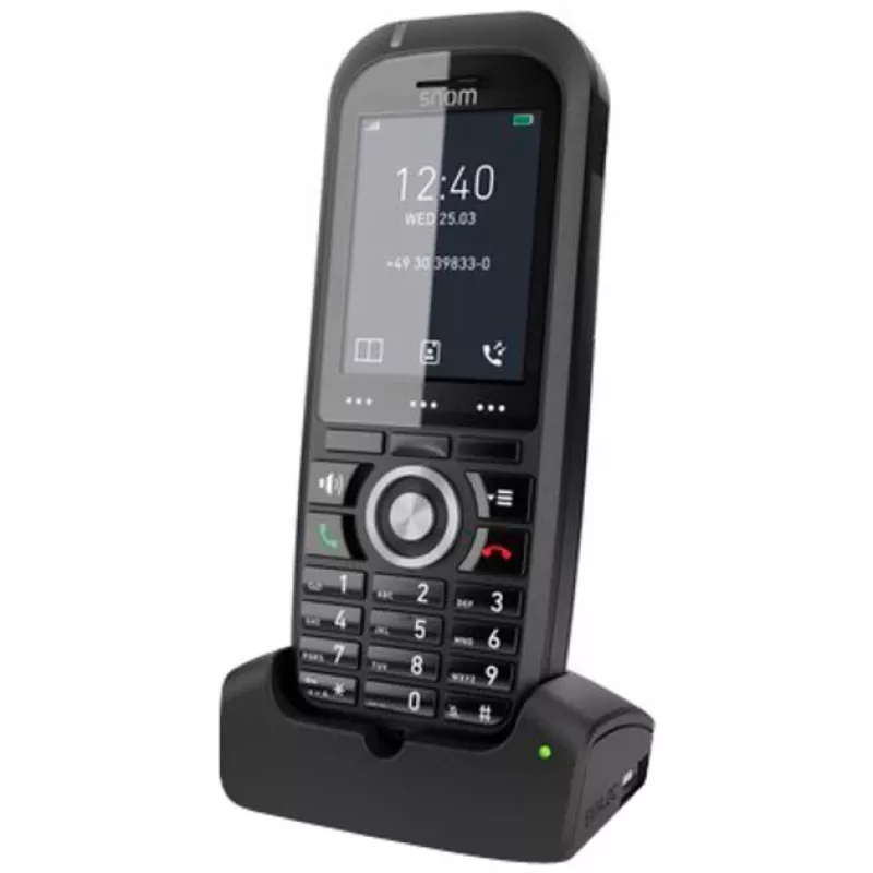 Auscultador DECT Snom M70 com visor de número preto