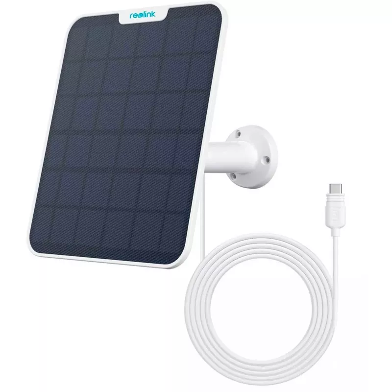Painel solar Reolink 2 câmara a bateria 6W USB Type-C IP65