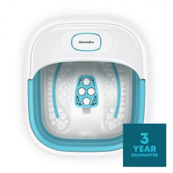 Banho de pés HoMedics FB-70BL-EB – banho de pés compacto dobrável para uso doméstico