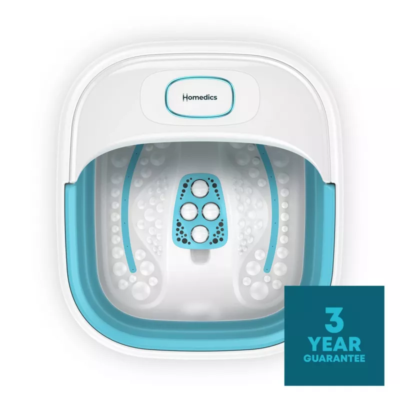 Banho de pés HoMedics FB-70BL-EB – banho de pés compacto dobrável para uso doméstico