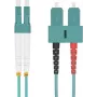 Cabo de patch de fibra ótica helos 50/125µm OM3 LC para SC 0,5 m