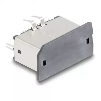 Conector de cabo DeLOCK 67193 USB Type-E preto prateado conector fêmea