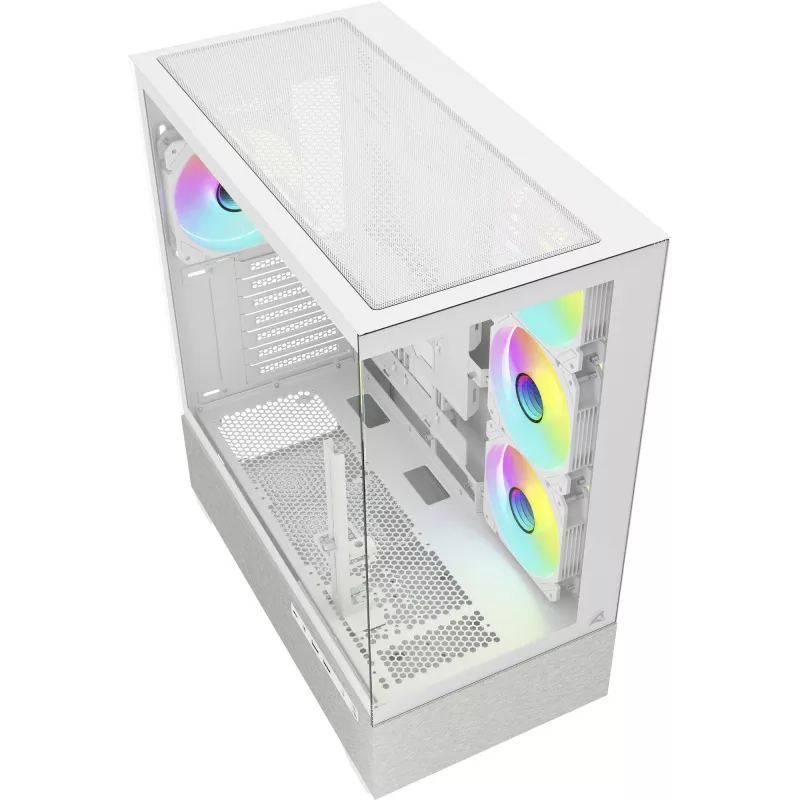 Caixa de computador Sharkoon AK7 ARGB ATX branca