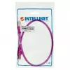 Cabo de rede patch Intellinet, Cat6, 0,5 m, vermelho, cobre, S/FTP, LSOH / LSZH, PVC, RJ45, contactos banhados a ouro, bainha de proteção contra dobras, com bainha, garantia vitalícia