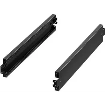 Painel de revestimento Rittal VX 8660.036 preto aço 1200mm profundidade 100mm altura