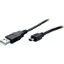 Cabo USB S/CONN 14-16045 3 m Mini-USB B USB A preto