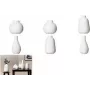 Jarra ritzenhoff & breker SANREMO 300 mm branco grés com estrutura decorativa canelada