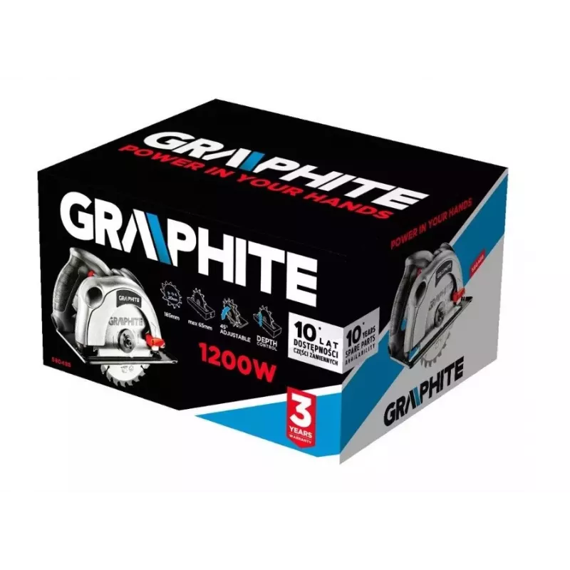 Serra circular Graphite 58G488 1200 W 185 mm