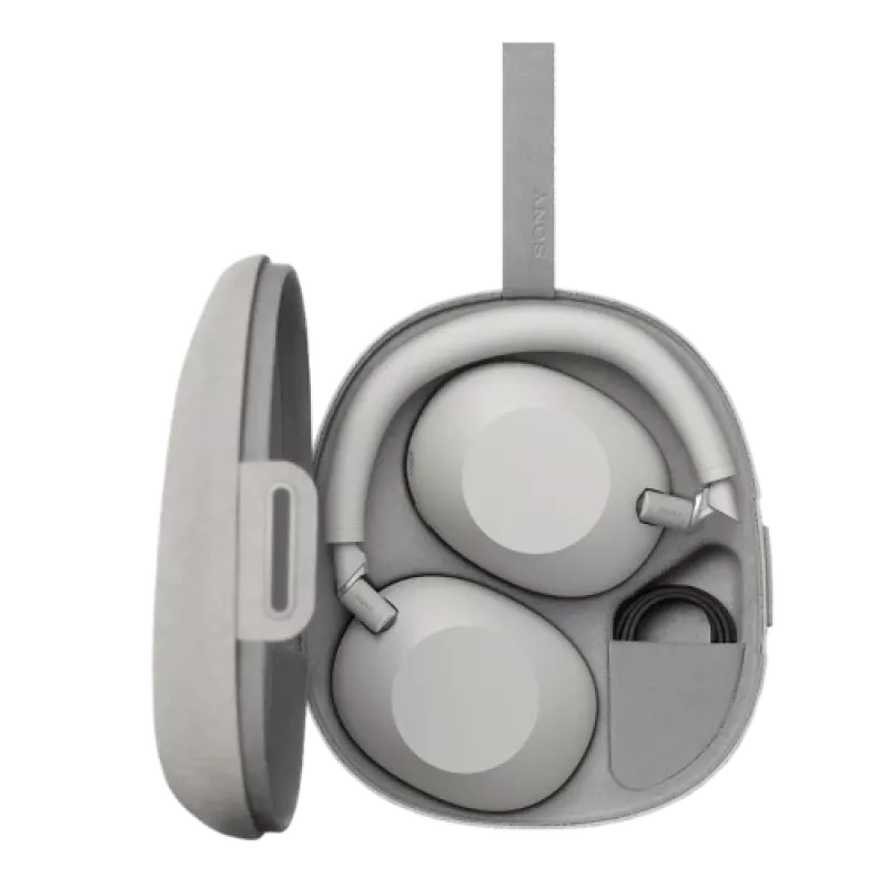Auscultadores sem fios Sony WH-1000XM6 — cancelamento de ruído, Bluetooth, prateado platina
