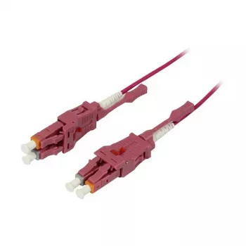 Cabo de patch de fibra ótica 2 fibras 0,5 m LC-LC 50/125 µm OM4 Uniboot rotativo Push/Pull AD 2 mm - cabo - fibra multimodo (S215550)