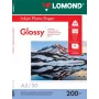 Papel fotográfico a jato de tinta Lomond brilhante 200 g/m² A3, 50 folhas