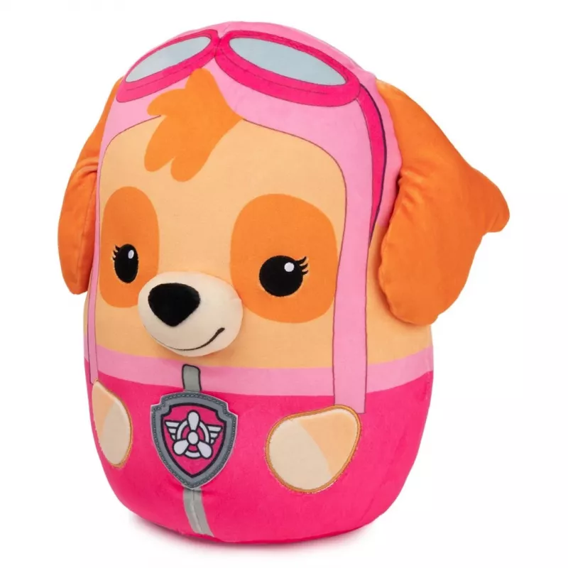 PAW Patrol Skye Squish peluche, brinquedo oficial da popular série de desenhos animados, peluche macio para crianças a partir de 1 ano, 12 polegadas