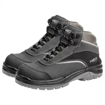 Sapatos de trabalho S3 SRC, pele nubuck, tamanho 43