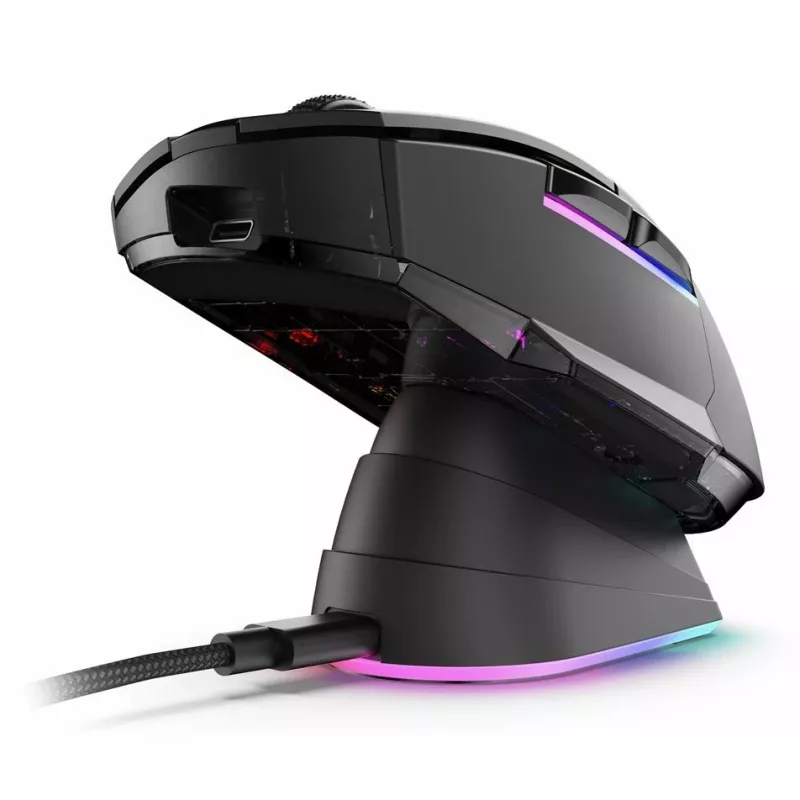 Rato gaming ótico RGB Skiller SGM50W preto