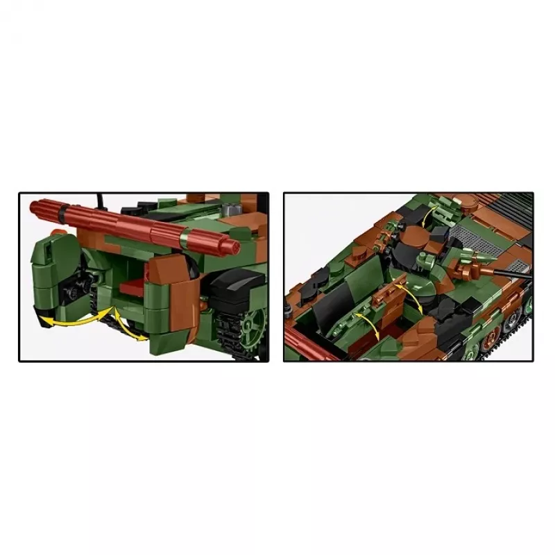 Conjunto de blocos Cobi Armed Forces BWP-1 2630 — conjunto modelo do veículo blindado anfíbio polaco-ucraniano