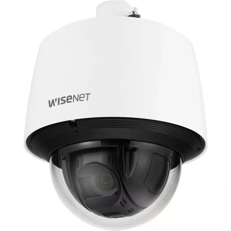 Câmara de vigilância IP dome Hanwha QNP-6250H exterior 1080p, CMOS 1/2,8 polegadas, objetiva varifocal 4,44–111 mm, montagem em teto/parede