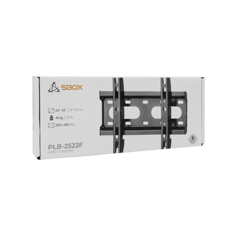 Suporte de montagem SBOX PLB-2522F-2 para cargas 23–43/45 kg, placa 200×200 mm