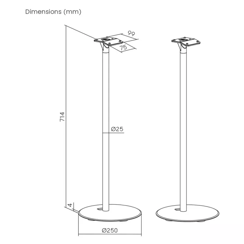Suporte de chão para Sonos® ERA 300, Maclean, MC-995
